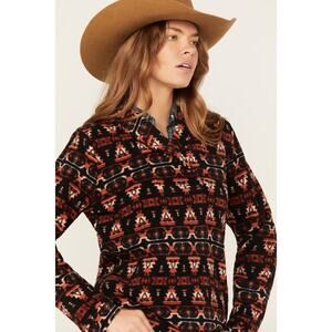 Outback Trading Co. Birdie Pullover Southwest Fleece Pattern Jacket W's Large